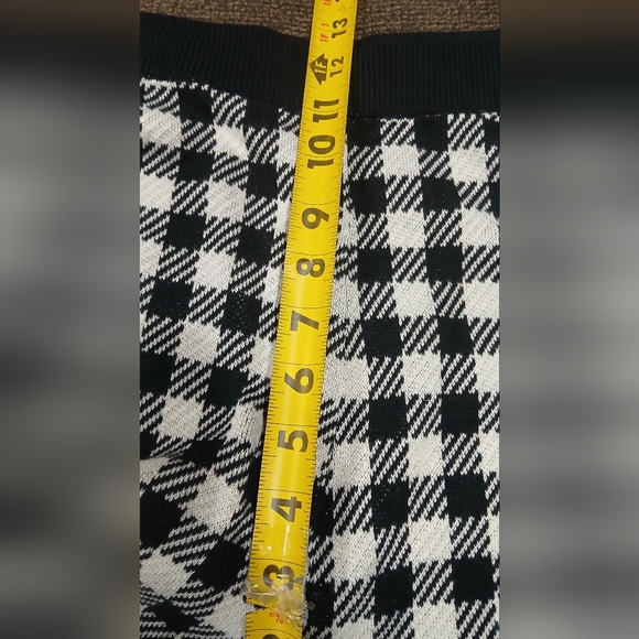 Black and White Checkered Women Shorts - Picture 9 of 9